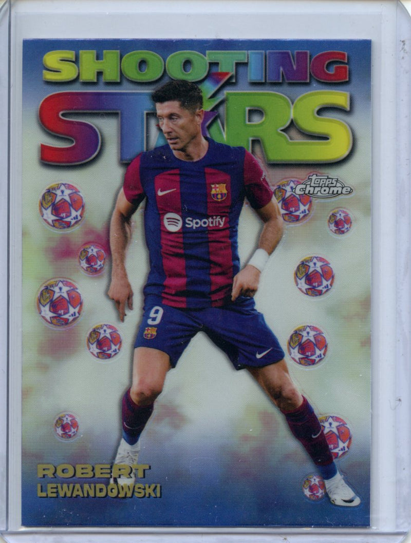 2023-24 Topps Chrome UEFA Robert Lewandowski 1998 Shooting Stars