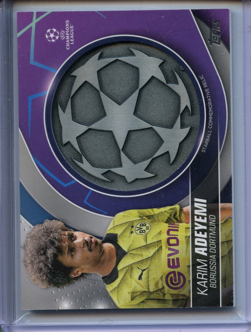 2023-24 Topps UEFA CC Karim Adeyemi Starball Commemorative Relic