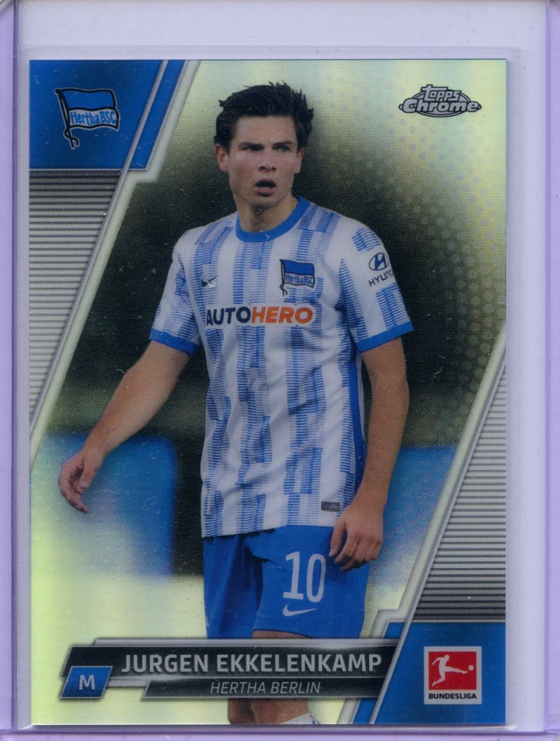 2021-22 Topps Chrome Bundesliga Soccer Jurgen Ekkelenkamp Refractor