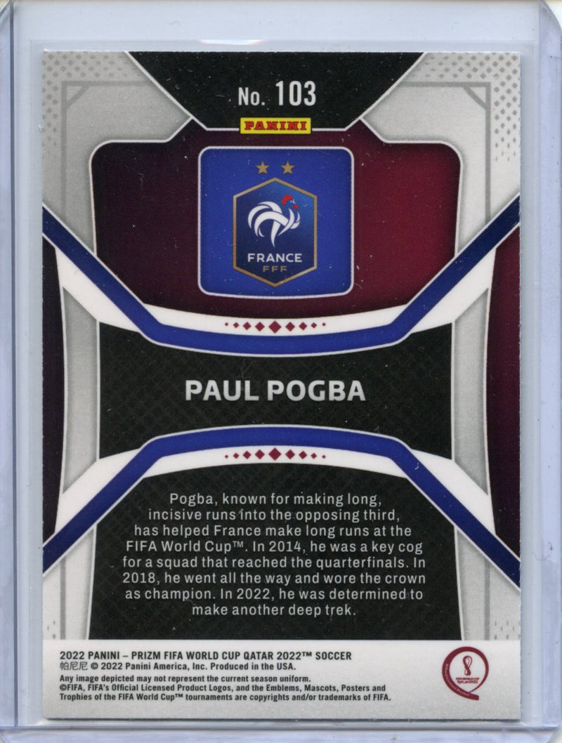 2022 Panini Prizm FIFA World Cup Qatar Paul Pogba