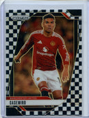 2024-25 Panini Prizm Premier League Casemiro Black And White Checker