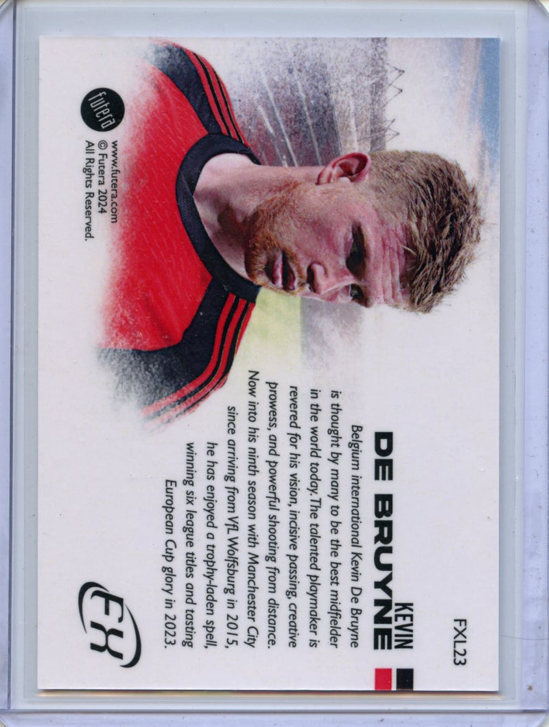 2024 Futera FX World Football Kevin De Bruyne Landscape