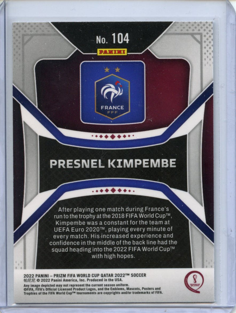 2022 Panini Prizm FIFA World Cup Qatar Presnel Kimpembe