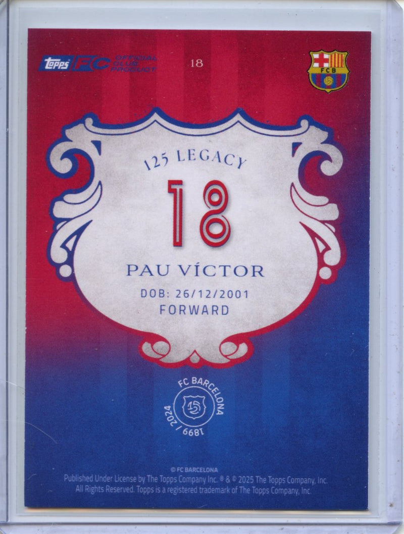 2024-25 Barcelona 125th Anniversary Pau Victor Legacy