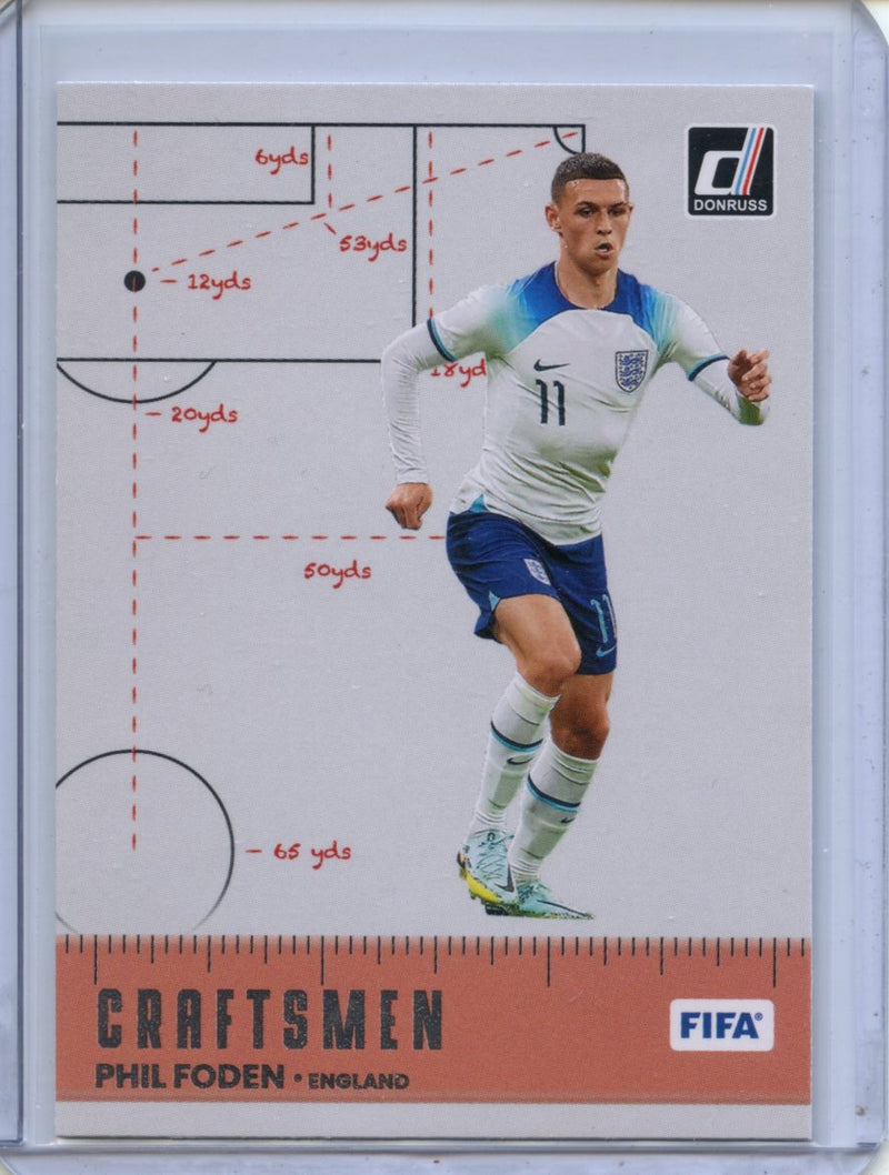 2022-23 Donruss FIFA Phil Foden Craftsmen Silver