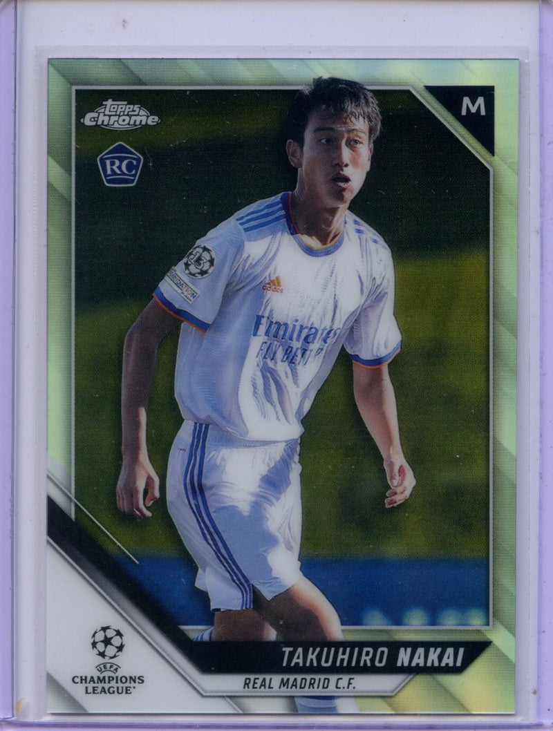 2021-22 Topps Chrome UEFA CL Takuhiro Nakai Refractor