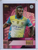 2024-25 Topps Gold UEFA Club Comps Jeremy Doku Current Stars Pink 47/75