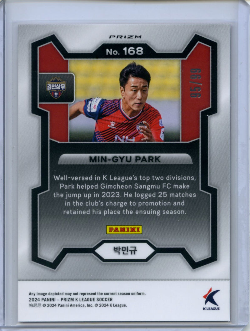 2024 Prizm K-League Soccer Min-Gyu Park Red Prizm 95/99