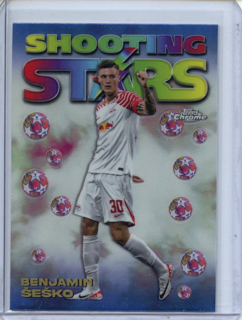 2023-24 Topps Chrome UEFA Benjamin Sesko 1998 Shooting Stars