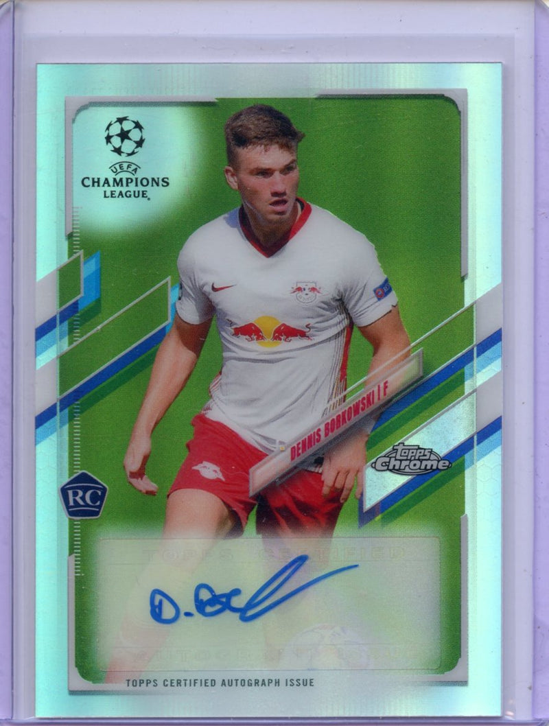 2020-21 Topps Chrome UEFA CL Dennis Borkowski Autograph