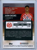 2021-22 Topps Bundesliga Stadium Club Chrome Karim Onisiwo Refractor