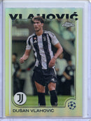 2024-25 Topps Chrome UEFA Club Comps Dusan Vlahovic Refractor