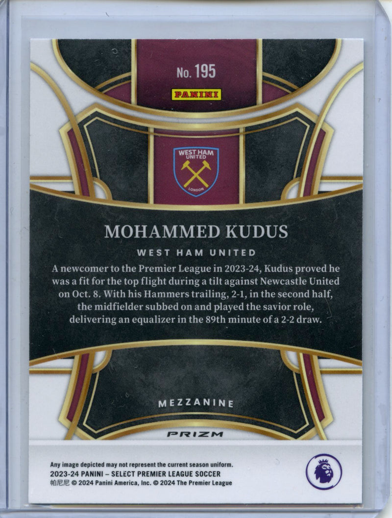 2023-24 Select Premier League Mohammed Kudus Mezzanine Silver