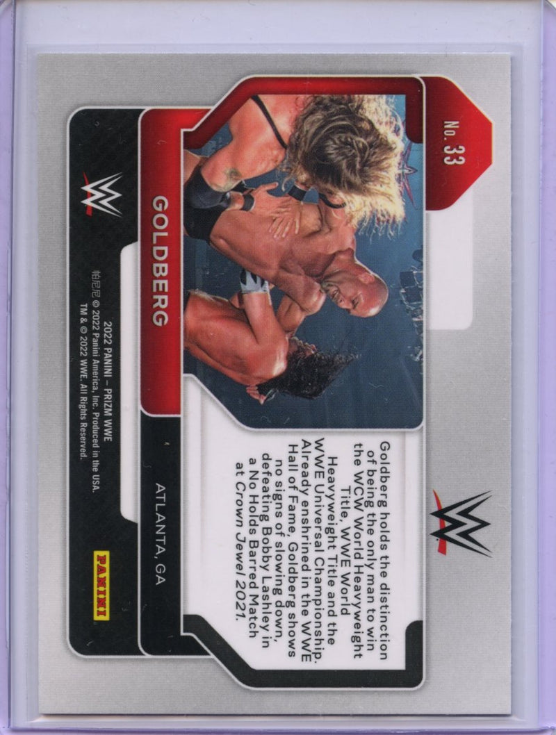 2022 Prizm WWE Goldberg