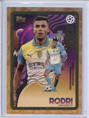 2024-25 Topps Gold UEFA Club Comps Rodri Gold