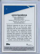 2021 Topps Chrome Tennis Lucie Safarova