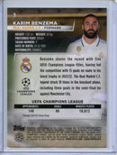 2022-23 Topps Stadium Club Chrome UEFA Club Competitions Karim Benzema