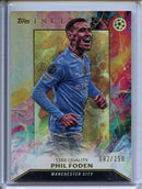 2023-24 Topps Inception UEFA Club Comps Phil Foden Star Quality Rainbow Foil 82/150