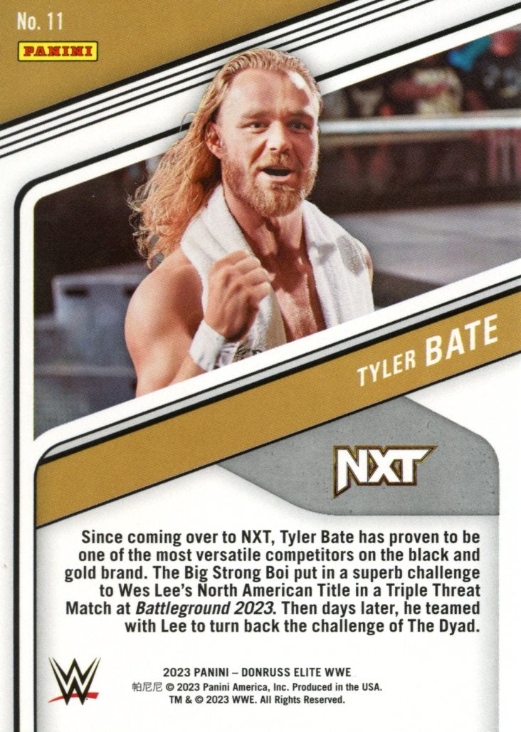 2023 Panini Donruss Elite WWE Tyler Bate
