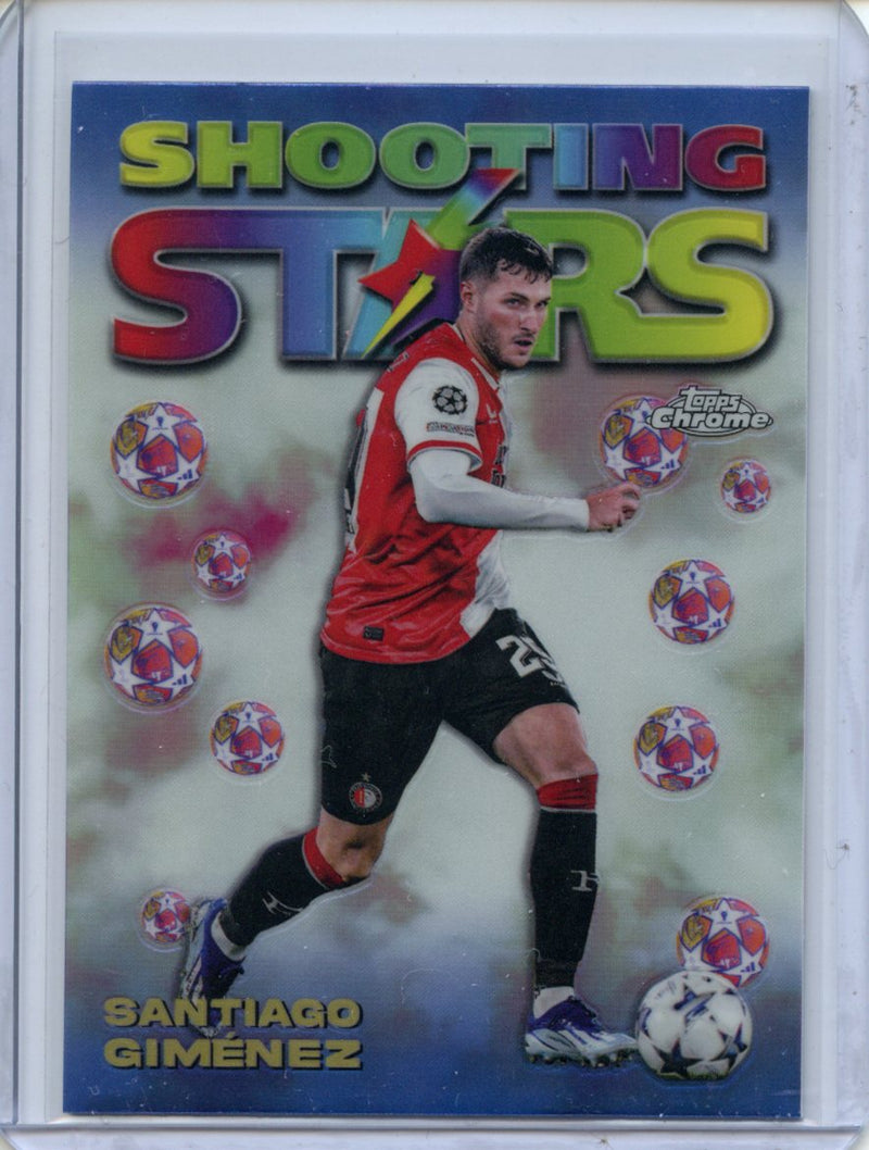 2023-24 Topps Chrome UEFA Santiago Gimenez 1998 Shooting Stars