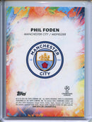 2023-24 Topps Inception UEFA Club Comps Phil Foden Star Quality Rainbow Foil 82/150