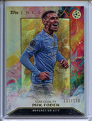 2023-24 Topps Inception UEFA Club Comps Phil Foden Star Quality Rainbow Foil 131/150