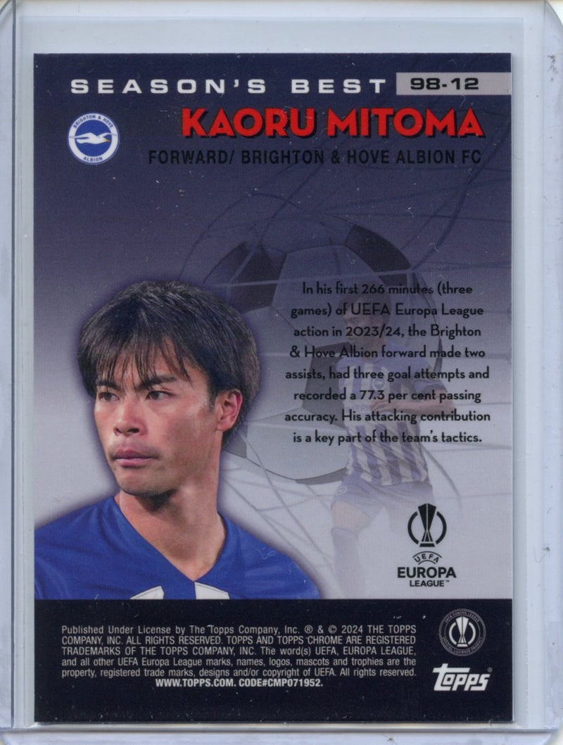 2023-24 Topps Chrome UEFA Kaoru Mitoma 1998 Shooting Stars