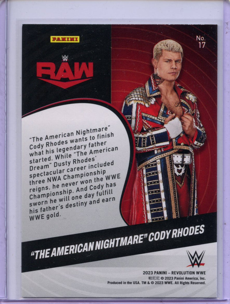 2023 Revolution WWE "The American Nightmare" Cody Rhodes