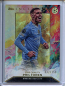 2023-24 Topps Inception UEFA Club Comps Phil Foden Star Quality Rainbow Foil 32/150