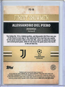 2025-26 Topps Finest UEFA Alessandro Del Piero Finest Showmen