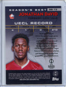 2023-24 Topps Chrome UEFA Jonathan David 1998 Shooting Stars