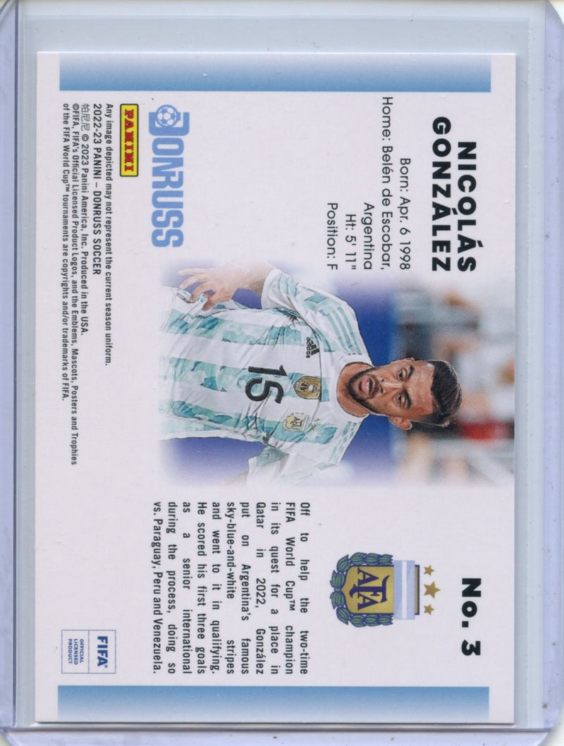 2022-23 Donruss FIFA Nicolas Gonzalez 1992 Tribute