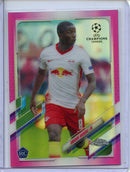 2020-21 Topps Chrome UEFA CL Amadou Haidara Pink Refractor 51/175