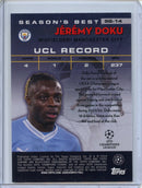 2023-24 Topps Chrome UEFA Jeremy Doku 1998 Shooting Stars