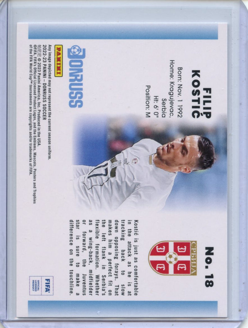 2022-23 Donruss FIFA Filip Kostic 1992 Tribute