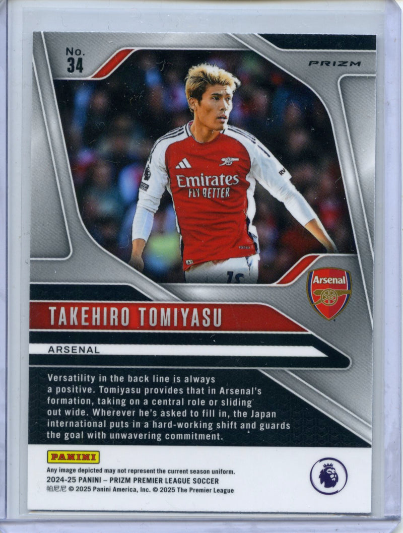 2024-25 Panini Prizm Premier League Takehiro Tomiyasu Silver