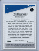 2021 Topps Chrome Tennis Virginia Wade