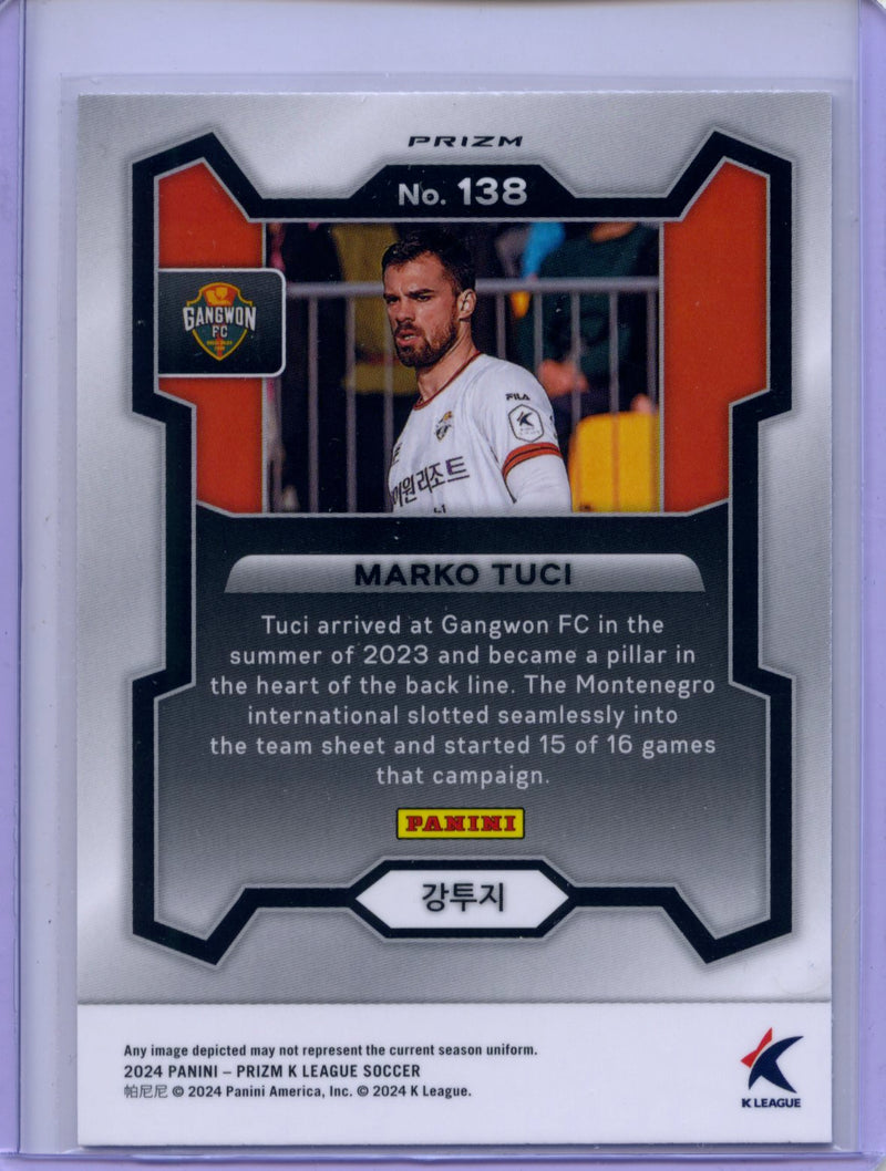 2024 Prizm K-League Soccer Marko Tuci White Tiger Prizm