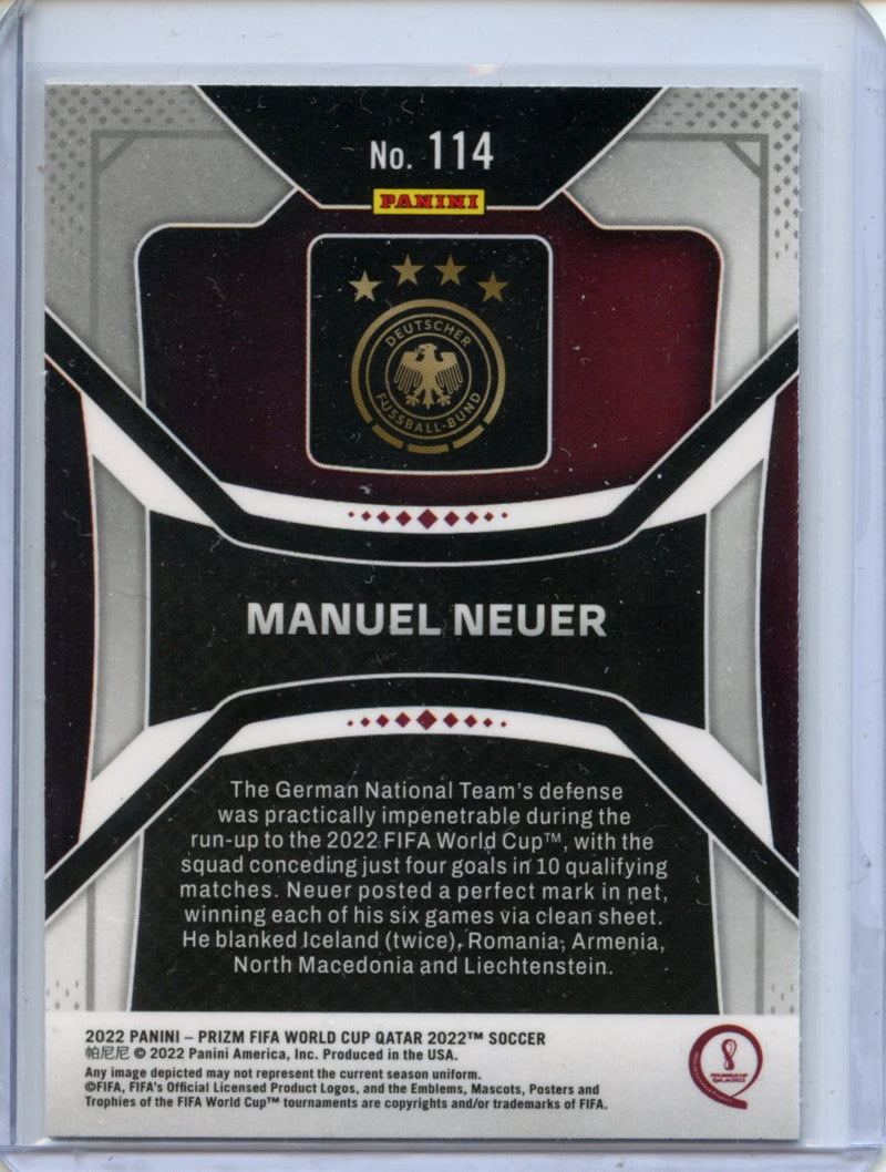 2022 Panini Prizm FIFA World Cup Qatar Manuel Neuer