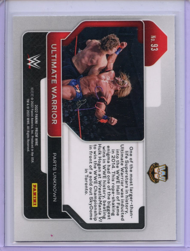 2022 Prizm WWE Ultimate Warrior