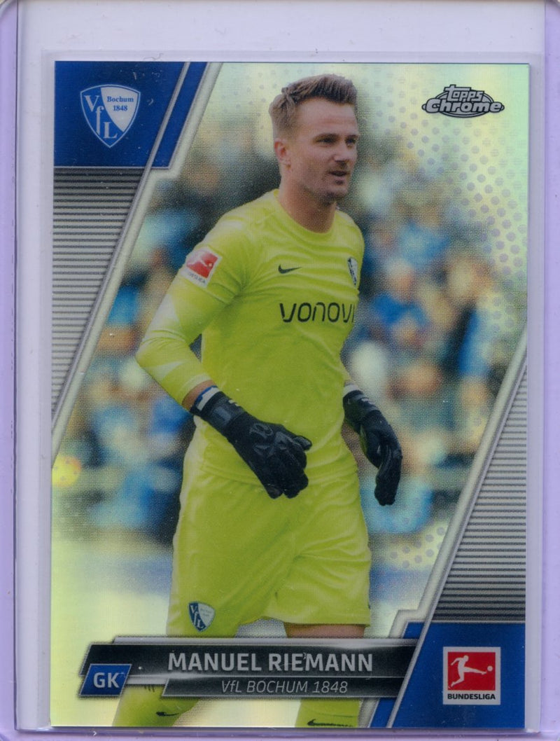 2021-22 Topps Chrome Bundesliga Soccer Manuel Riemann Refractor