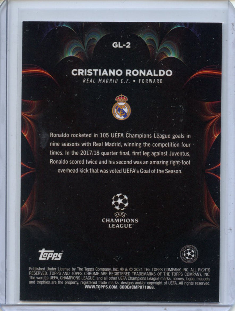 2023-24 Topps Chrome UEFA Cristiano Ronaldo Golazo