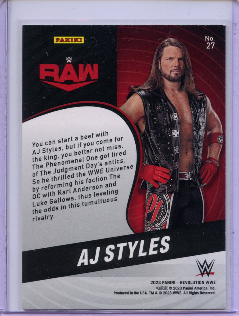 2023 Revolution WWE Aj Styles