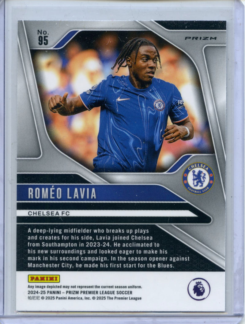 2024-25 Panini Prizm Premier League Romeo Lavia Silver