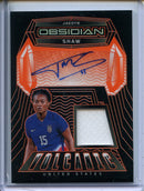 2024-25 Obsidian Soccer Jaedyn Shaw Volcanic Material Signatures Orange 3/50