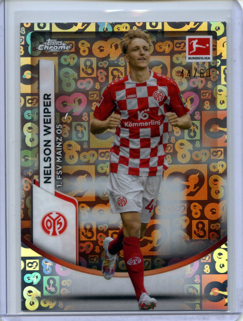 2023-24 Topps Chrome Bundesliga Nelson Weiper Bundesliga 60 Year Foil 44/70