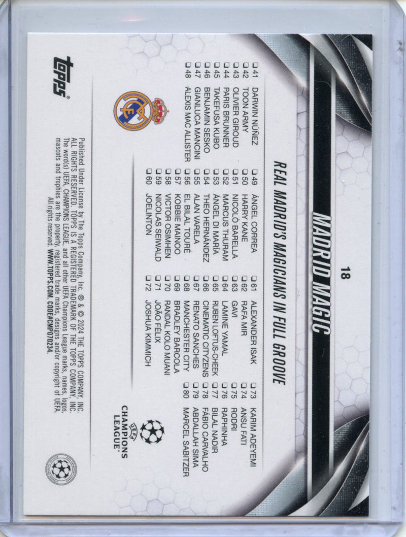 2023-24 Topps UEFA CC Madrid Magic Inferno Foil