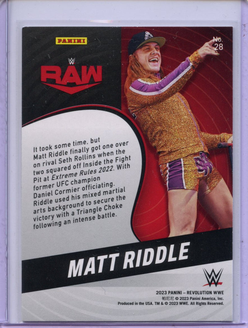2023 Revolution WWE Matt Riddle