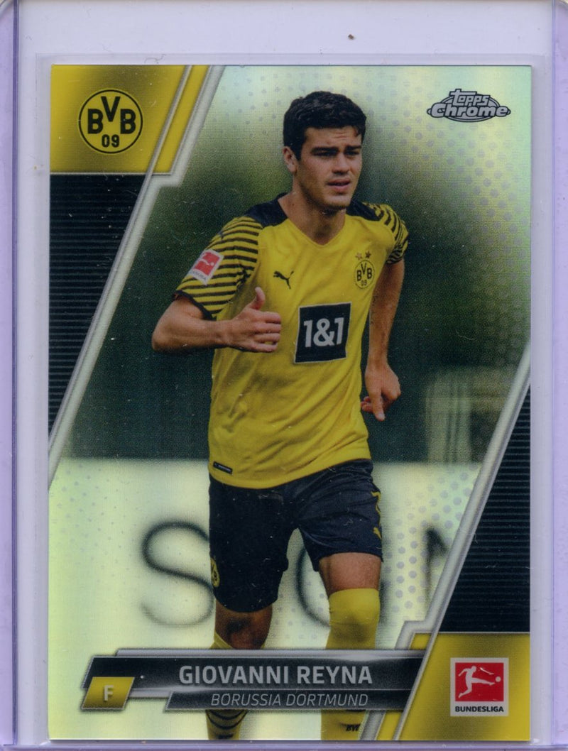 2021-22 Topps Chrome Bundesliga Soccer Giovanni Reyna Refractor