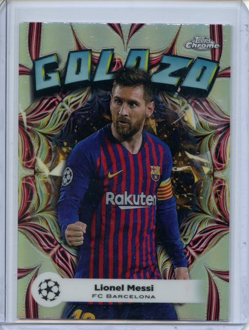 2023-24 Topps Chrome UEFA Lionel Messi Golazo